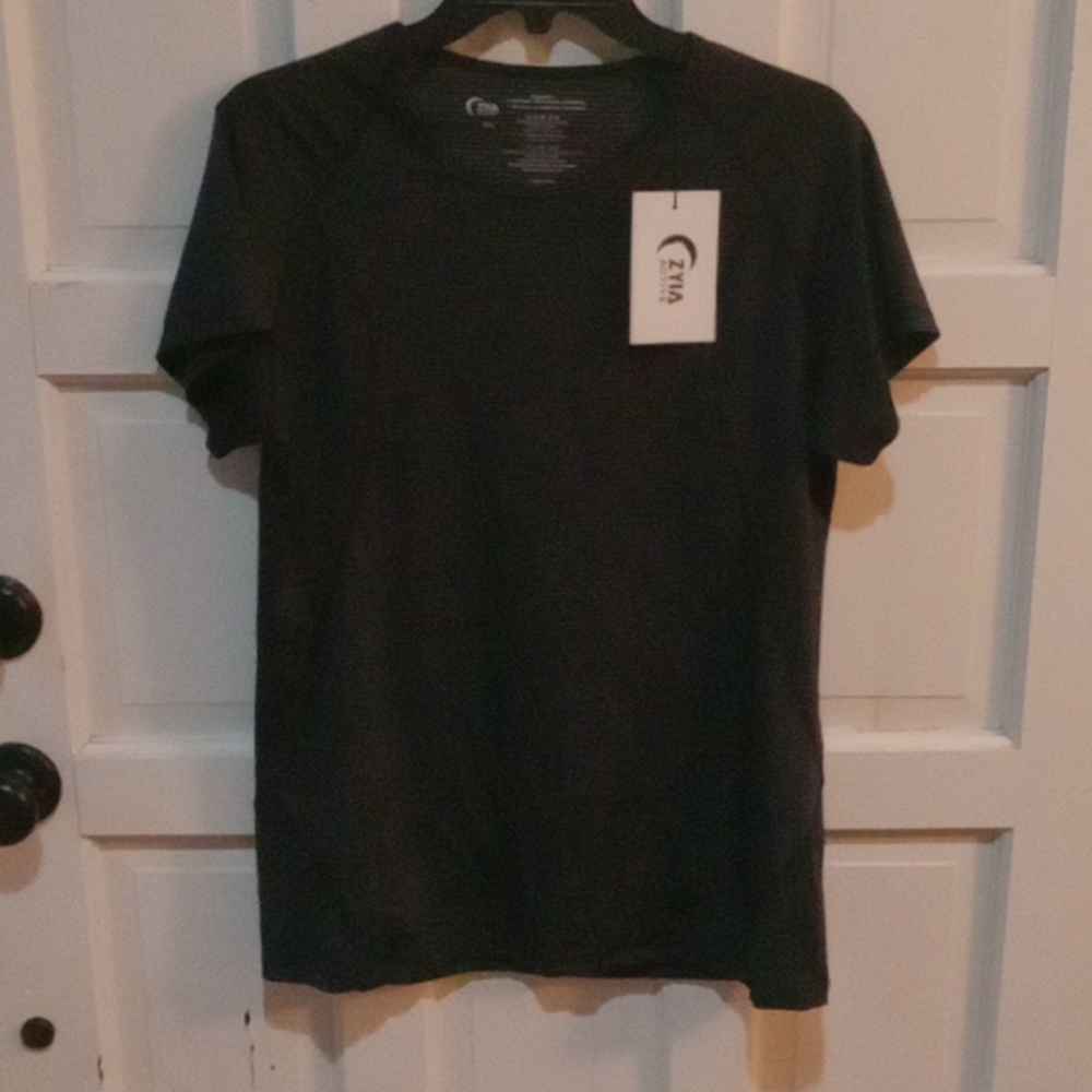 Zyia Active Charcoal Competition Short Sleeve T Activewear S-XXL